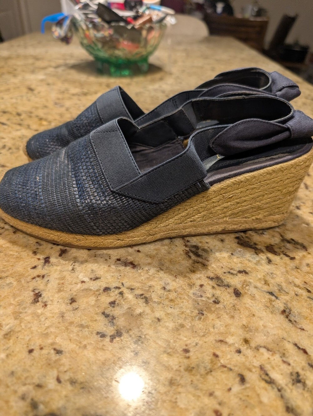Ralph Lauren Navy Espadrilles Women's 10 B